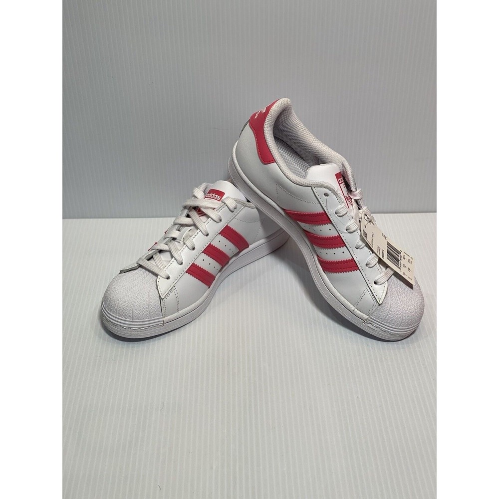 Adidas Superstar Womens Shoes Originals Leather Sneakers FV0773 White 6Y=7.5Wms